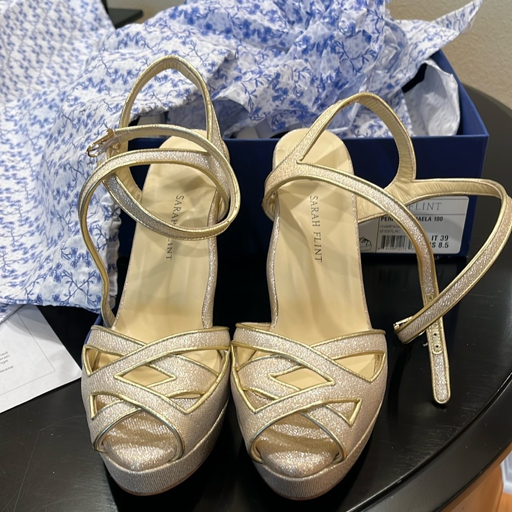 Brand new, never worn SARAH FLINT platform sandals